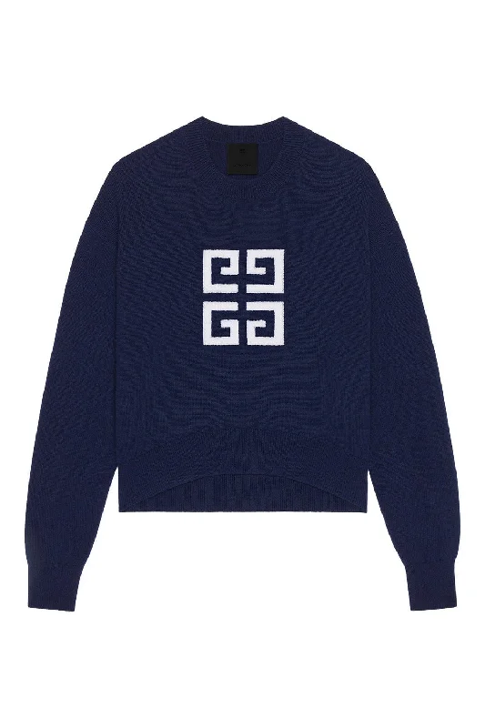 4G Sweater - Navy White