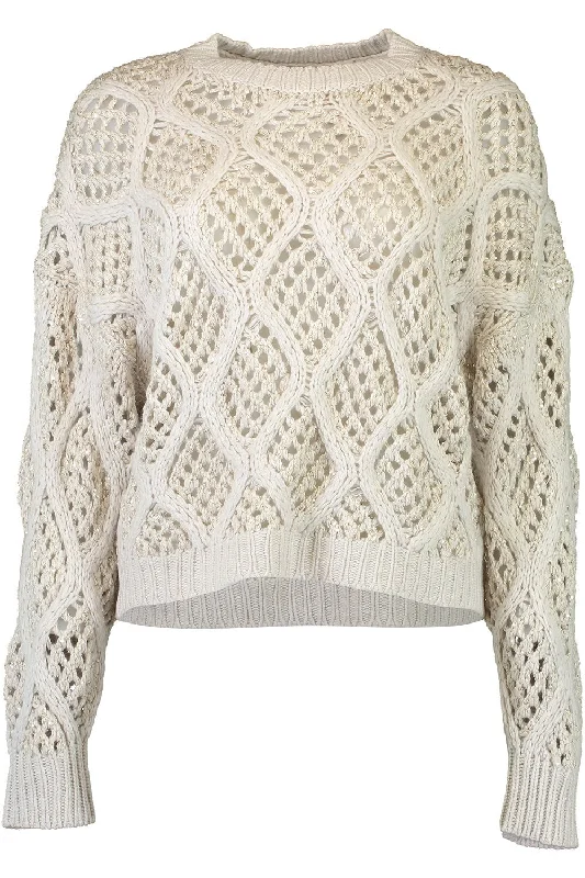 Dazzling Net Cable Sweater