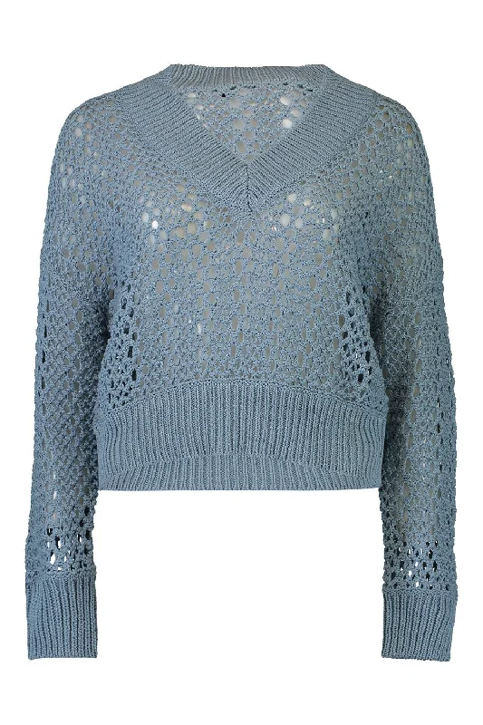 Long Sleeve Net Pullover