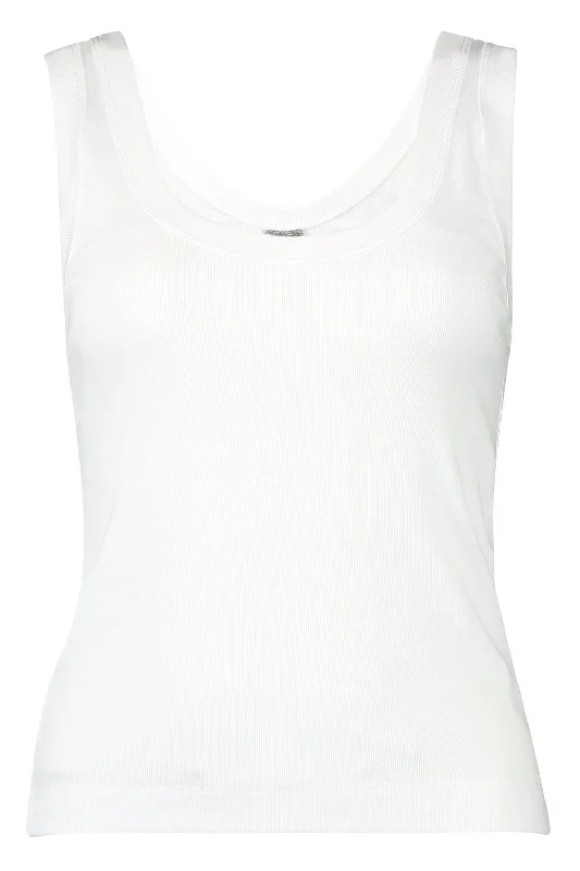 Sleeveless Scoopneck Tank