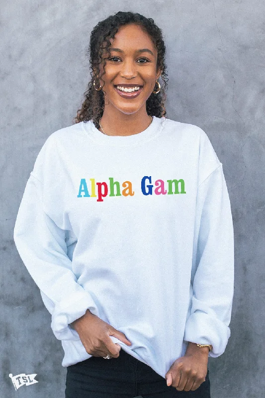 Alpha Gamma Delta Elementary Crewneck