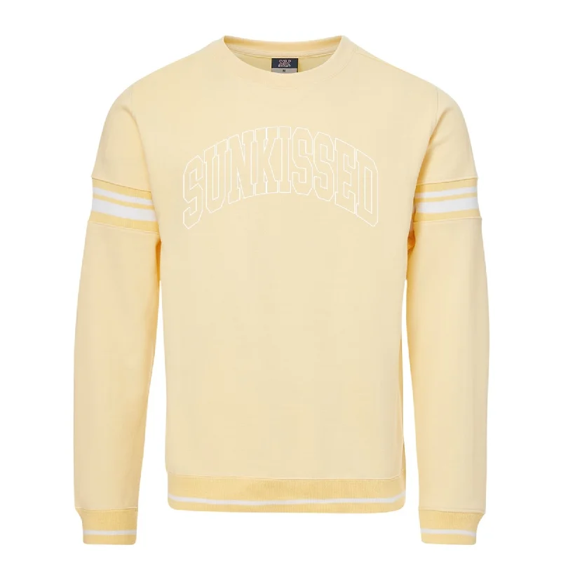 'Sunkissed' PUFF Stripe Crewneck Sweatshirt