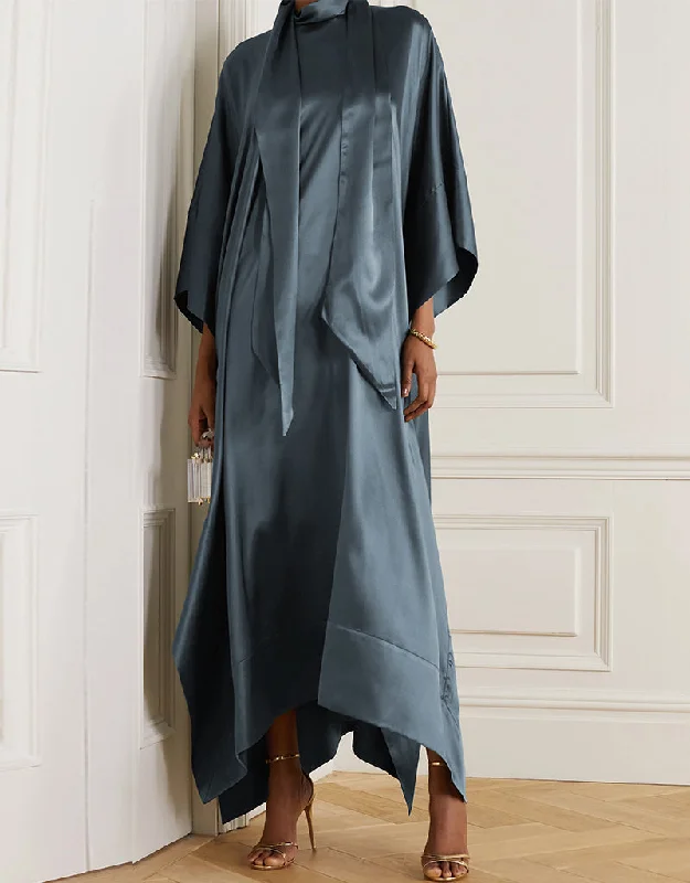 Davy Grey Heavy Designer Heavy Fancy Maxi Dress