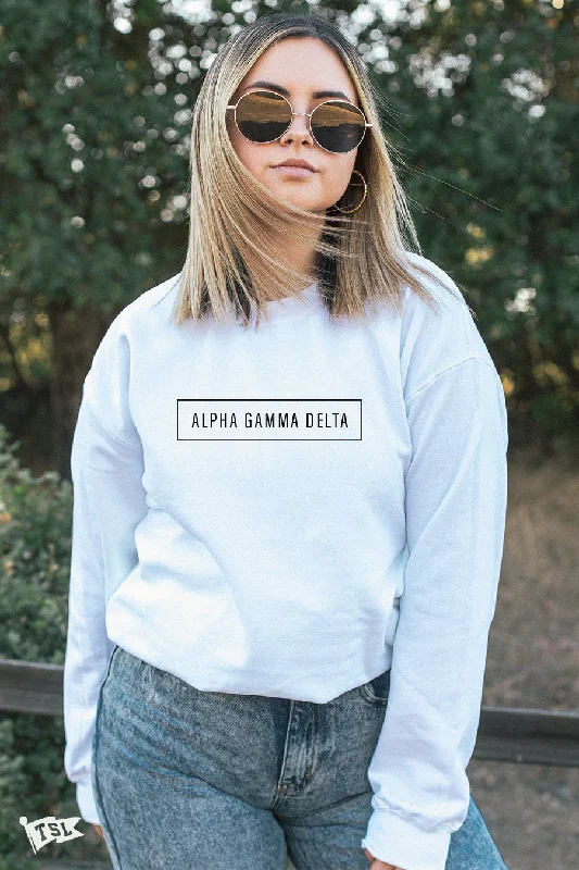 Alpha Gamma Delta Blocked Crewneck