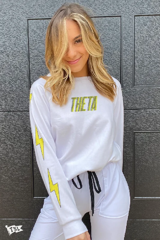 Kappa Alpha Theta Lightning Raglan Crewneck