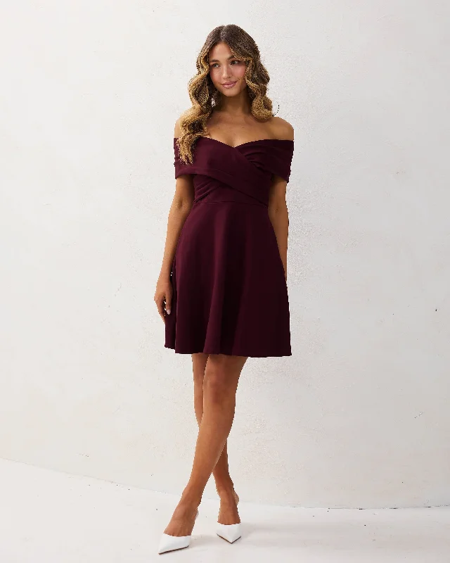 Britt Dress-Mahogany