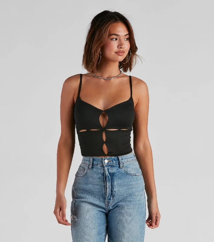 Just A Slice Cutout Crop Top