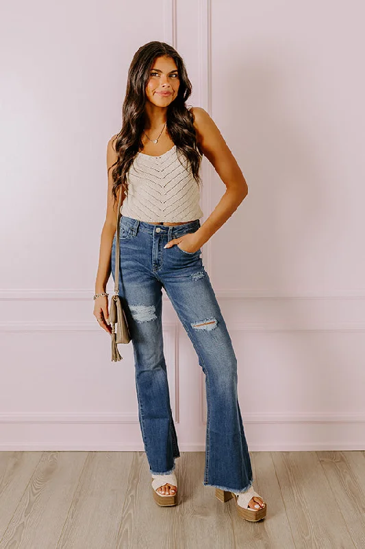 Bondi Beach Boardwalk Knit Tank In Cream