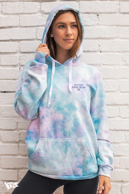 Alpha Omicron Pi Digi-Tie Dye Hoodie