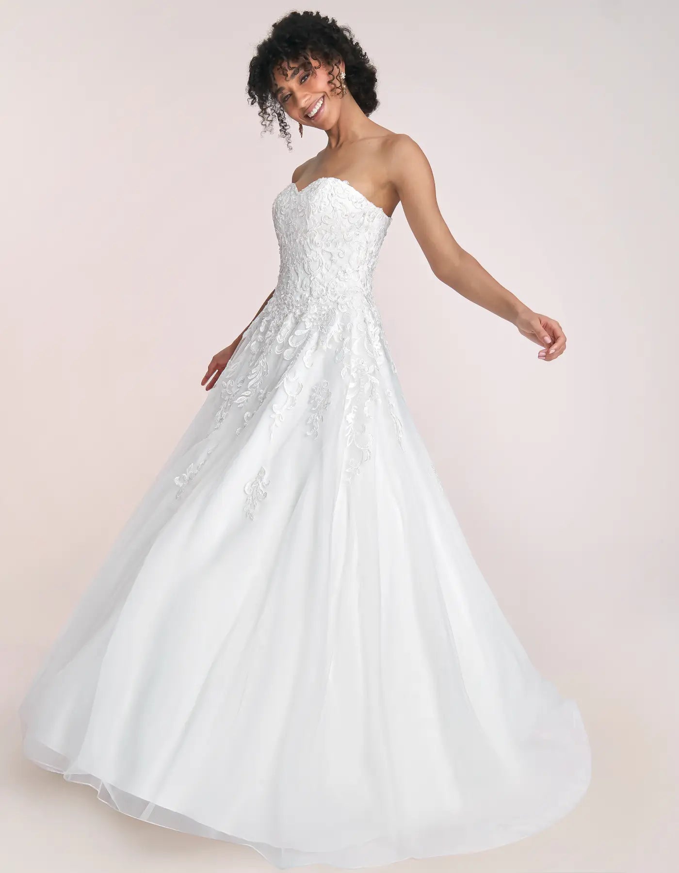 DingJiDress a dropped waist sparkling a-line Wedding Dresses