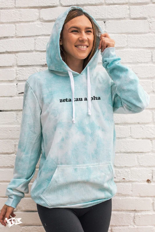 Zeta Tau Alpha Simple Digi-Tie Dye Hoodie