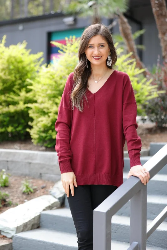 Arianna V-Neck Lightweight Sweater