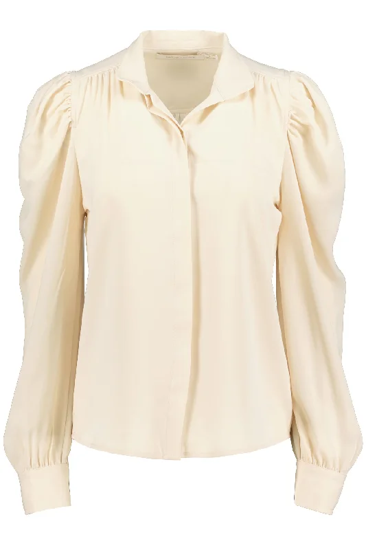 Cate Long Sleeve Ruched Blouse