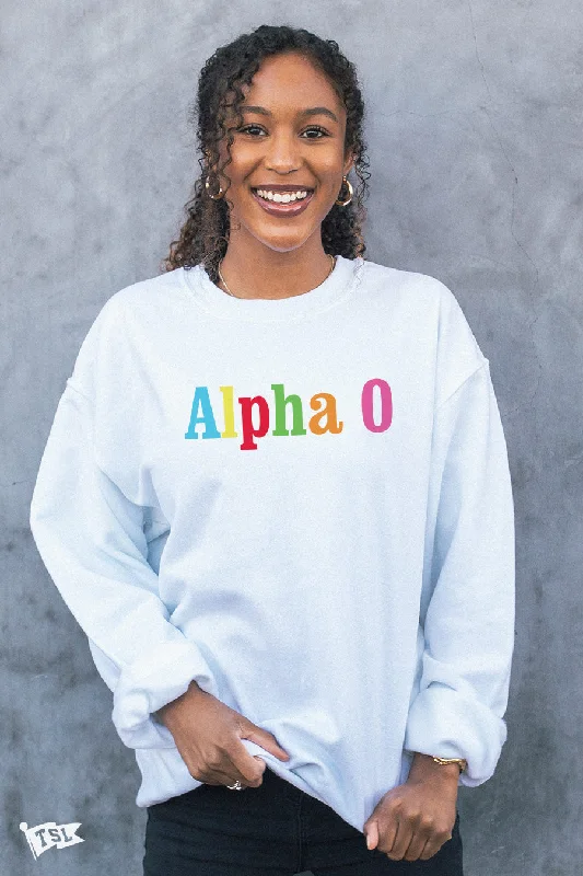 Alpha Omicron Pi Elementary Crewneck