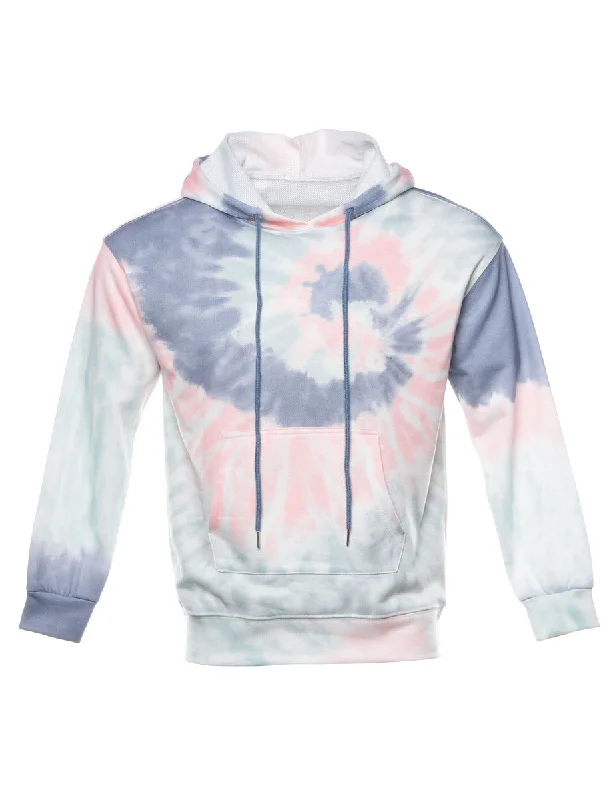 Tie-dye Printed Hoodie - S