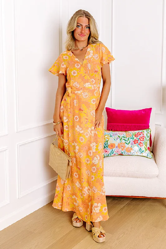 Walk Through The Garden Wrap Maxi