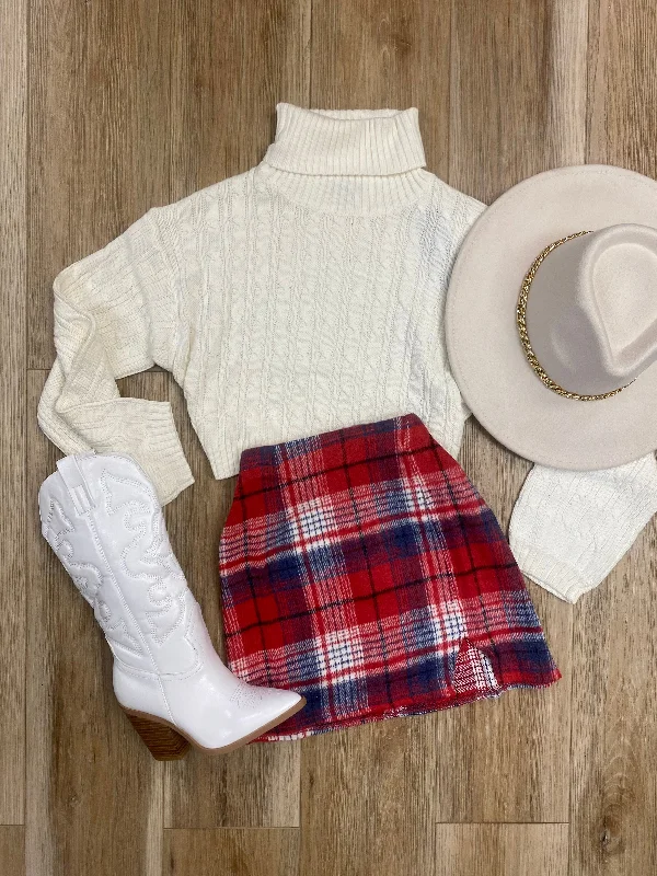 Ivory Turtleneck Sweater