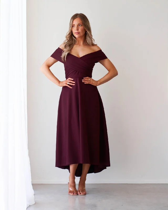 Belina Dress-Mahogany