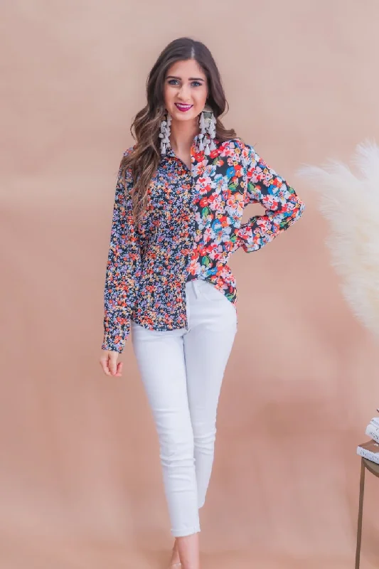 Gigi Floral Button Up Top