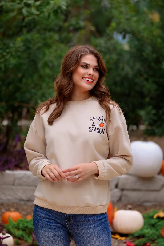 Spooky Season Embroidered Sweatshirt