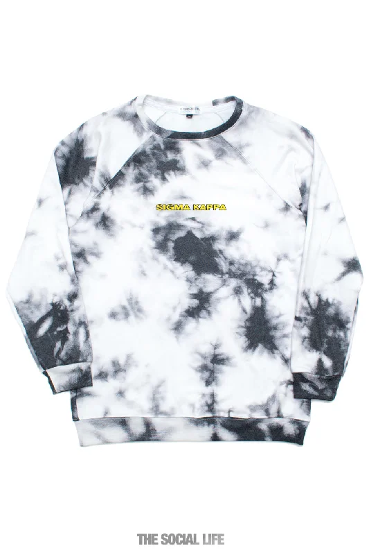 Sigma Kappa Tie Dye Raglan Crewneck