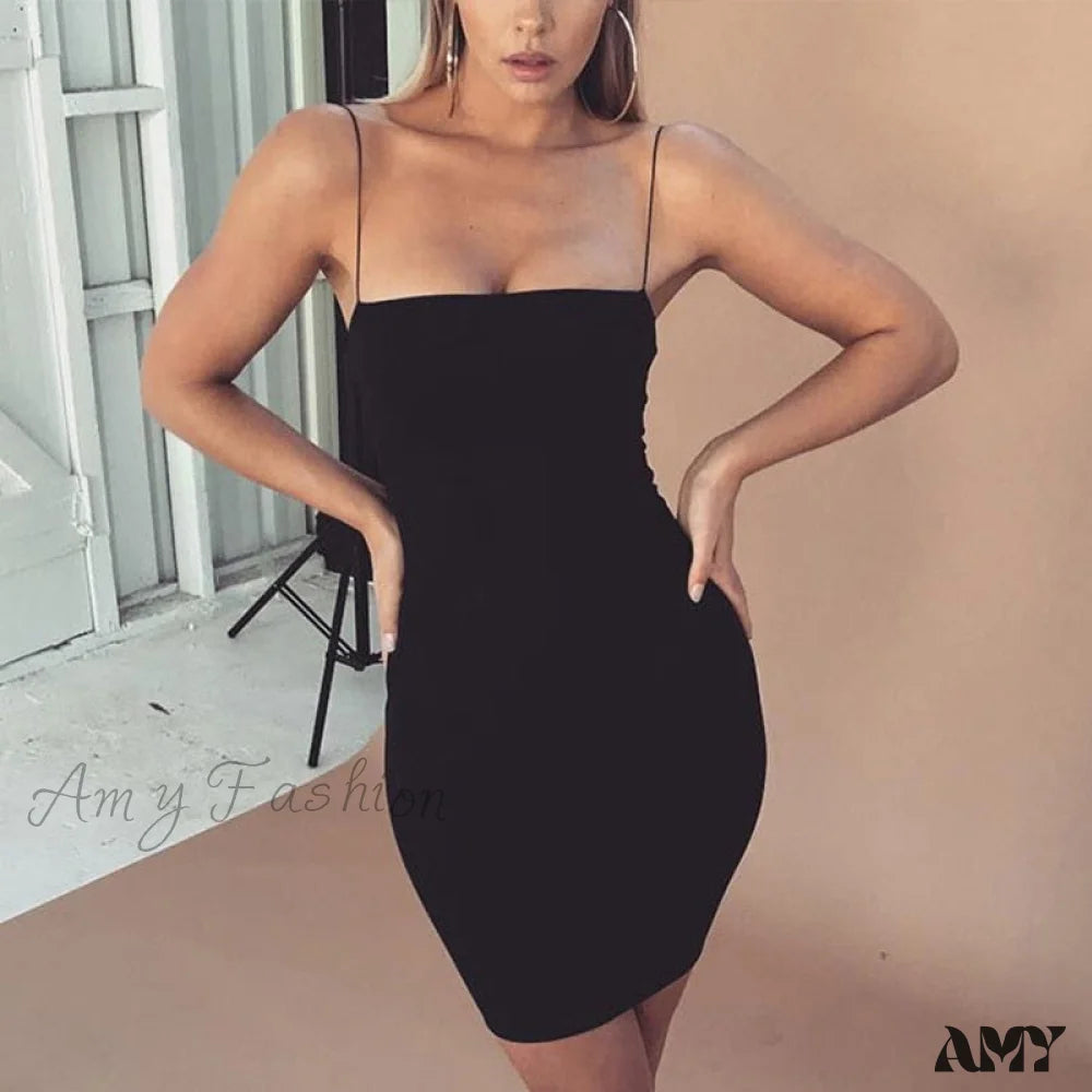 Amy Fashion - Lady Sleeveless Casual Mini Dress