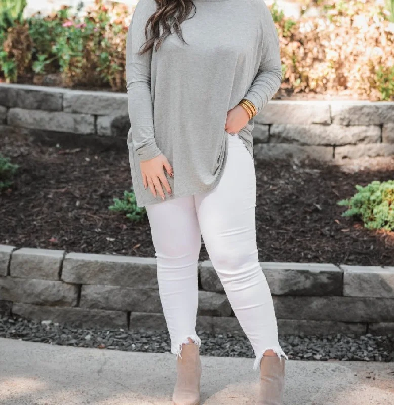 Basic Solid Long Sleeve Tunic