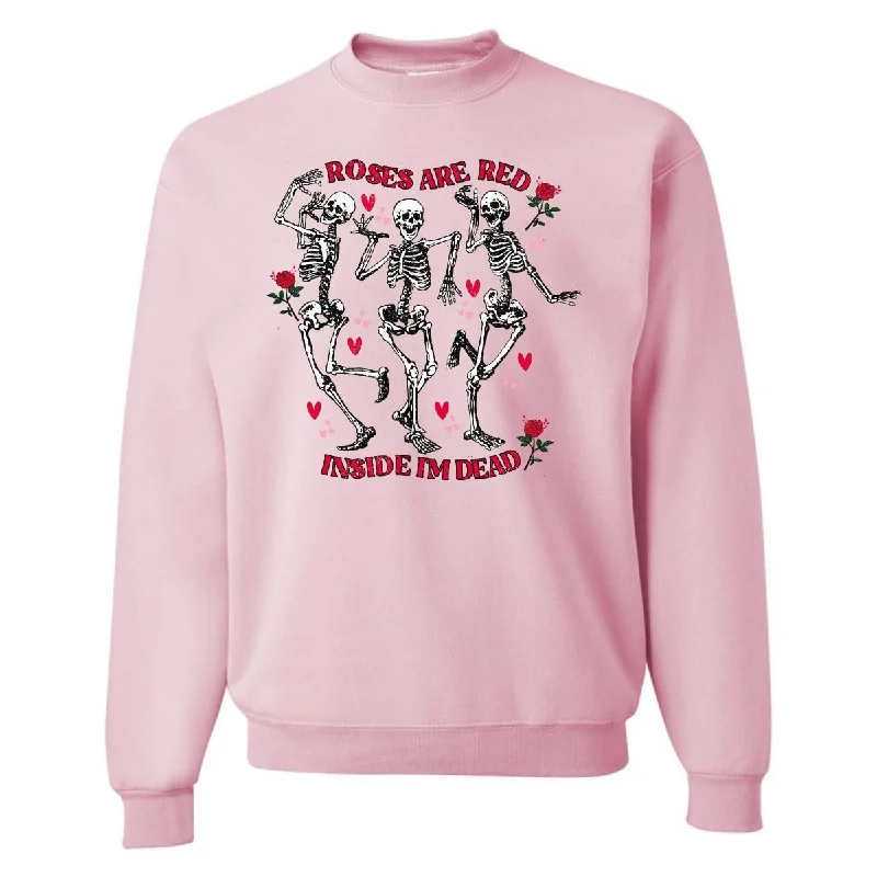 'Roses Are Red, Inside I'm Dead' Crewneck Sweatshirt