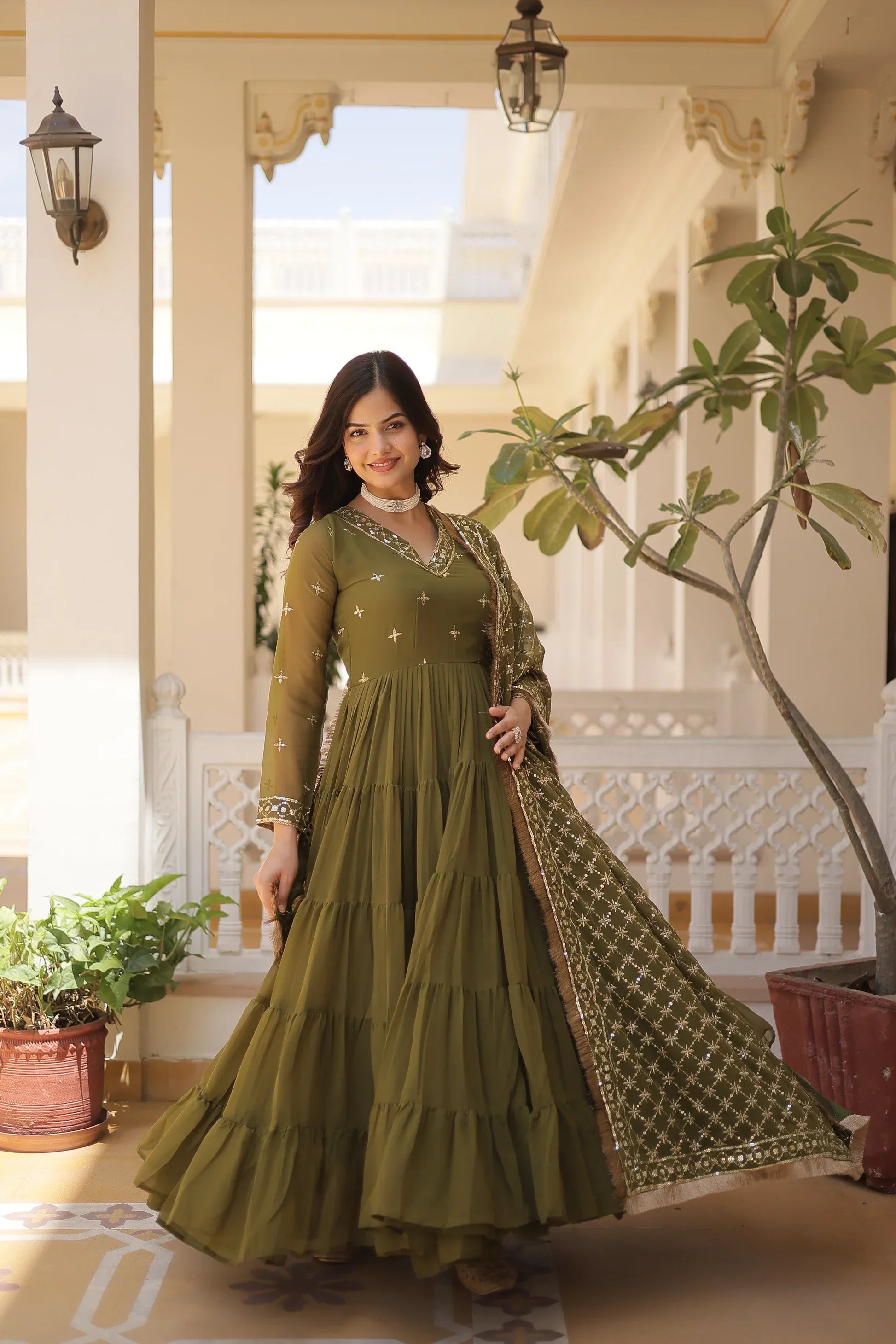 PREMIUM DESIGNER GOWN WITH DUPATTA